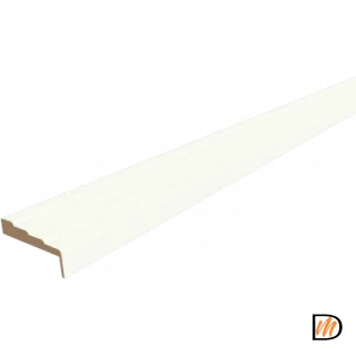 Наличник фигурный Экошпон цвет Молочный Эмалит 80х35х2440  VD066854