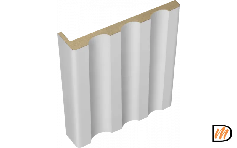 Наличник Канелюр телескопический Экошпон цвет Светло-серый Эмалит 80х25х2440  VD067812