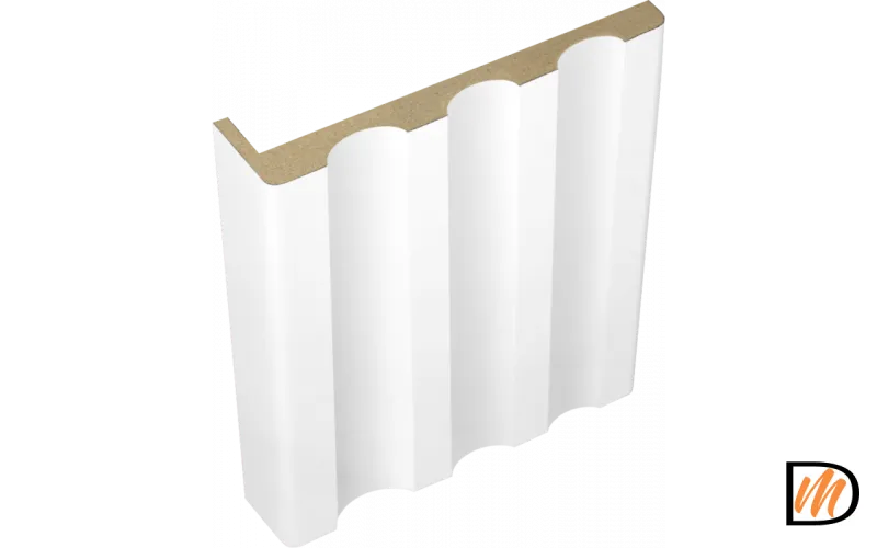 Наличник Канелюр телескопический Экошпон цвет Белый Эмалит 80х25х2440  VD067895