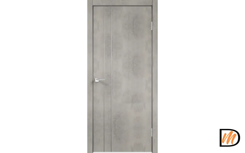 Дверное полотно Экошпон TECHNO облегченное М2 800х2000 цвет Муар светло-серый Левое/Правое VD080239