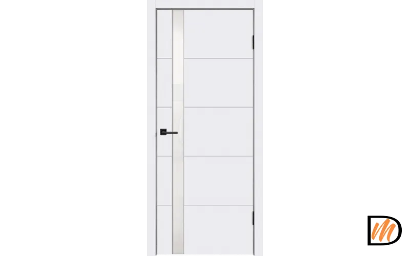 Дверное полотно Эмаль SCANDI F Z1 700х2000 цвет Белый стекло Лакобель белое Левое/Правое VD1000183