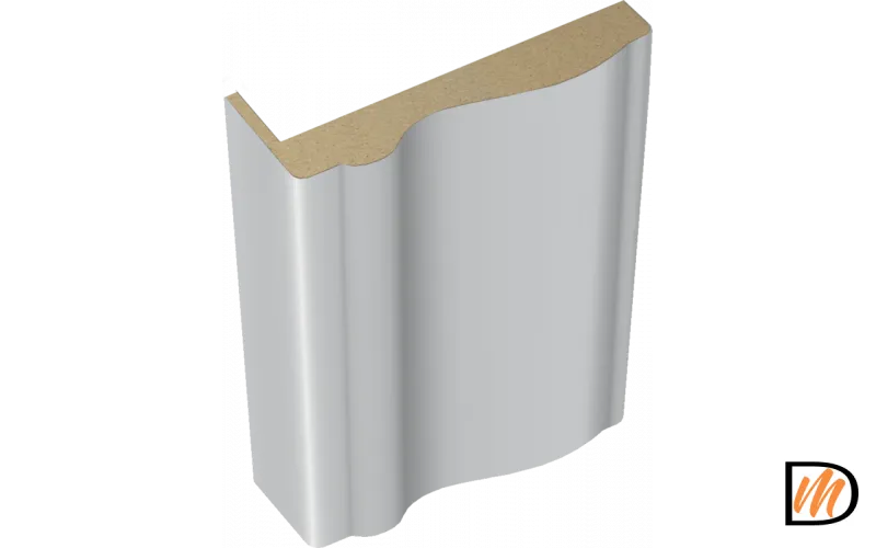 Наличник Волна телескопический Эмаль цвет Светло-серый 80х35х2200  VD1010152