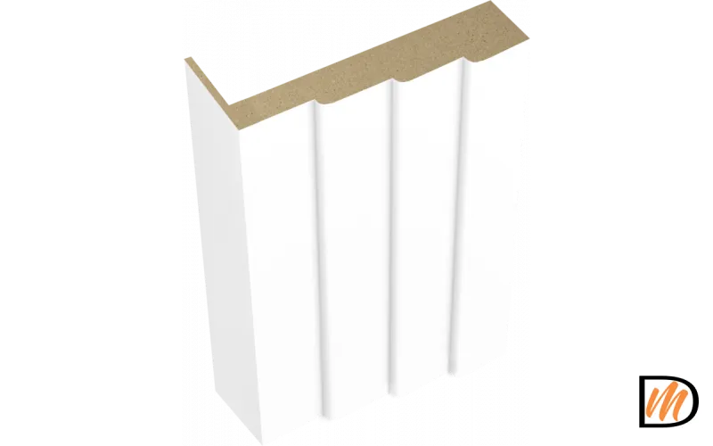 Наличник фигурный Эмаль цвет Белый 80х35х2200  VD1010187