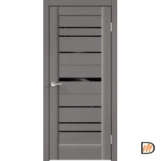 Дверное полотно SoftTouch SoftTouch PREMIER 20 900х2000 цвет Ясень грей структурный стекло Лакобель черное Левое/Правое VD1030338