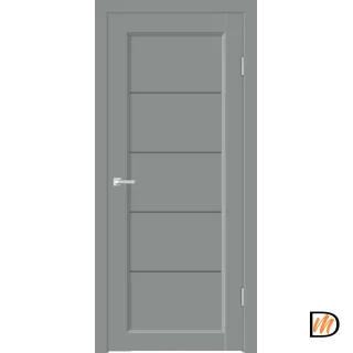 Дверное полотно EMALUX STYLE 1 со стеклом 900х2000 цвет Серый Агат стекло Мателюкс Графит Левое/Правое VD1290040