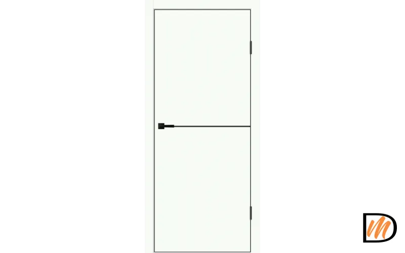 Дверное полотно EMALUX Galant H1 800х2000 цвет Белый Опал Левое/Правое VD1300046