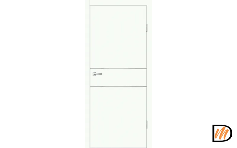 Дверное полотно EMALUX Galant H2 600х2000 цвет Белый Опал Левое/Правое VD1300097