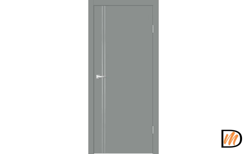 Дверное полотно EMALUX Galant M2 800х2000 цвет Серый Агат Левое/Правое VD1300229