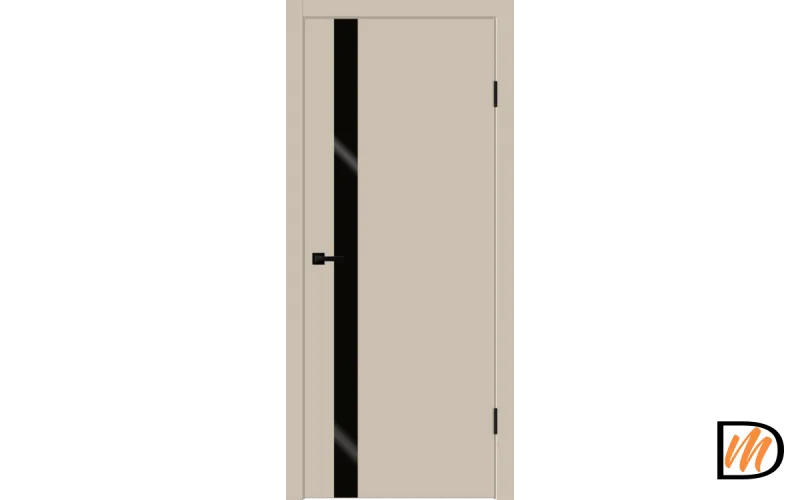 Дверное полотно EMALUX Galant Z1 900х2000 цвет Кварцит стекло Лакобель черное Левое/Правое VD1300482