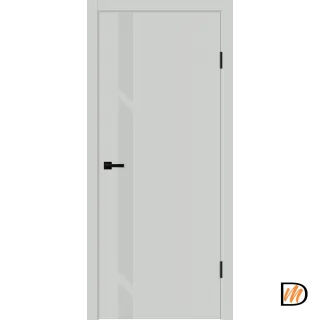 Дверное полотно EMALUX Galant Z1 600х2000 цвет Доломит стекло Лакобель светло-серый Левое/Правое VD1300932