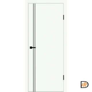 Дверное полотно EMALUX Galant M2 600х2000 цвет Белый Опал Левое/Правое VD1301217