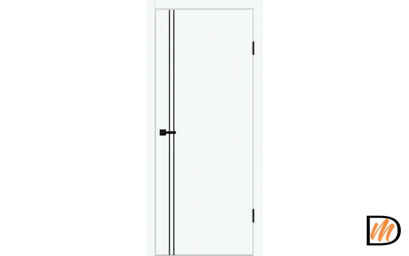 Дверное полотно EMALUX Galant M2 600х2000 цвет Белый Опал Левое/Правое VD1301217