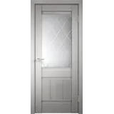 Дверное полотно 3D FLEX UNICA 11 800х2000 цвет Белый стекло РОМБ светлый Левое/Правое VD500115