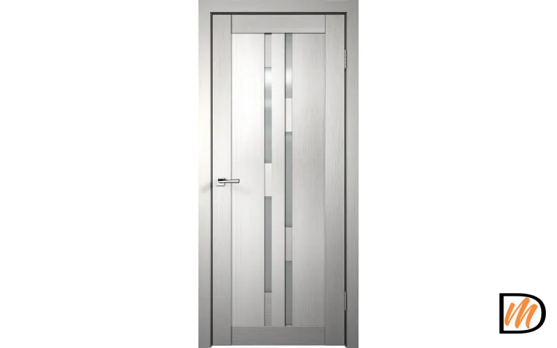 Дверное полотно 3D FLEX UNICA 7 800х2000 Цвет Белый стекло Мателюкс Левое/Правое VD500305