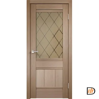 Дверное полотно 3D FLEX UNICA 11 900х2000 Цвет Бруно стекло РОМБ бронза Левое/Правое VD501053