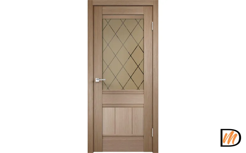 Дверное полотно 3D FLEX UNICA 11 900х2000 Цвет Бруно стекло РОМБ бронза Левое/Правое VD501053