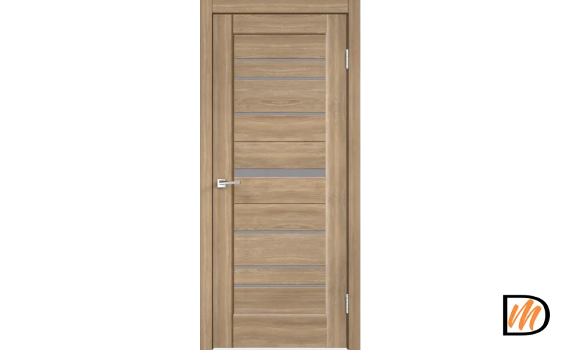 Дверное полотно Экошпон PREMIER 20 800х2000 цвет Дуб Европейский стекло Мателюкс Левое/Правое VD804970