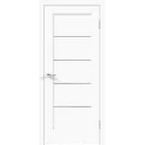 Дверное полотно Экошпон PREMIER 1 800х2000 цвет Белый Эмалит стекло Мателюкс Левое/Правое VD805002