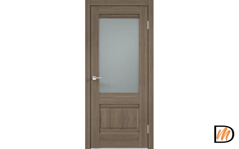 Дверное полотно Экошпон ALTO 2V 600х2000 цвет Ильм Европейский стекло Мателюкс Левое/Правое VD810061