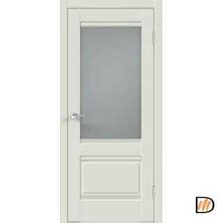 Дверное полотно Экошпон ALTO 2V 800х2000 цвет Светло-серый Эмалит стекло Мателюкс Левое/Правое VD813158