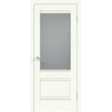 Дверное полотно Экошпон ALTO 2V 800х2000 цвет Молочный Эмалит стекло Мателюкс Левое/Правое VD814284