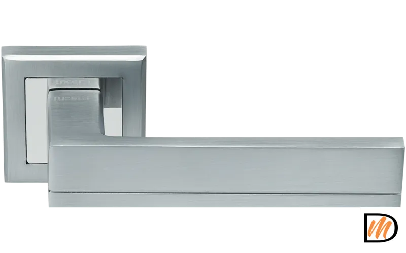 Ручка дверная RAP 22 хром матовый/хром  MSK-9013299