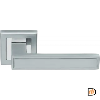 Ручка дверная RAP 23 хром матовый/хром  MSK-9013301