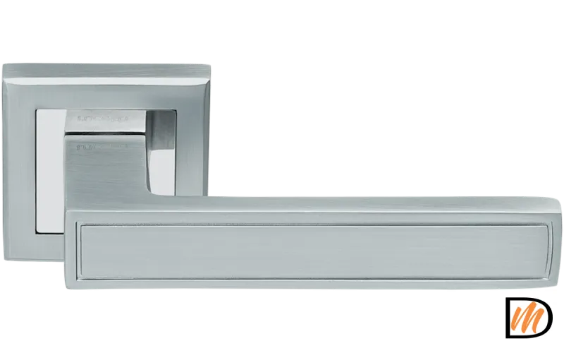 Ручка дверная RAP 23 хром матовый/хром  MSK-9013301