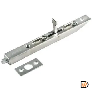 Шпингалет торцевой L160 никель матовый  MSK-9008919