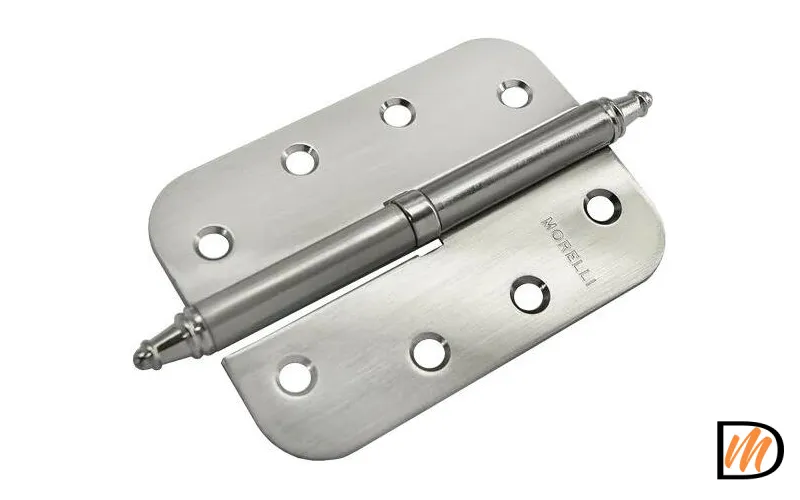 Петля стальная скругленная правая MS-C 100X70X2.5 никель матовый  MSK-9009819