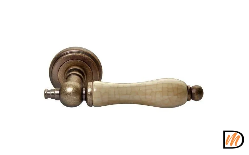 Ручка дверная MH-42-CLASSIC старая мат.бронза/шампань  MSK-9011397