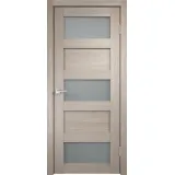 Дверное полотно Экошпон TREND 3V 700х2000 цвет Капучино стекло Мателюкс Левое/Правое VD010209
