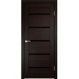 Дверное полотно Экошпон DUPLEX 700х2000 цвет Венге стекло Лакобель черное Левое/Правое VD011472