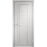 Дверное полотно Экошпон DUPLEX 2 800х2000 цвет Дуб белый стекло Лакобель белое Левое/Правое VD011515