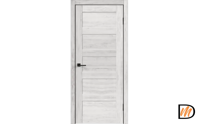 Дверное полотно Экошпон TREND 5P 900х2000 цвет Санторини белый Левое/Правое VD016405