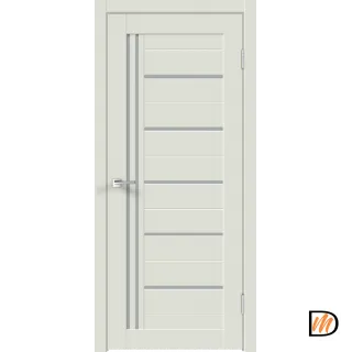 Дверное полотно Экошпон XLINE 17 600х2000 цвет Светло-серый Эмалит стекло Мателюкс Левое/Правое VD017579