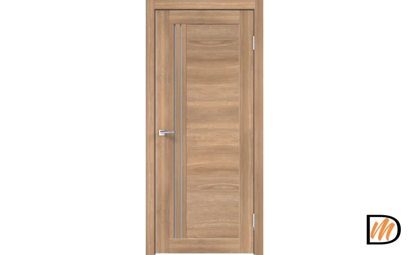 Дверное полотно Экошпон XLINE 8 900х2000 цвет Дуб Европейский горизонт стекло Мателюкс Левое/Правое VD018992