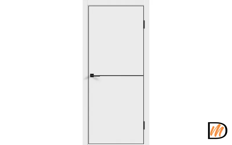 Дверное полотно Экошпон Galant H1 700х2000 цвет Белый Эмалит Левое/Правое VD024078