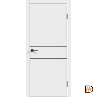 Дверное полотно Экошпон Galant H2 900х2000 цвет Белый Эмалит Левое/Правое VD024276