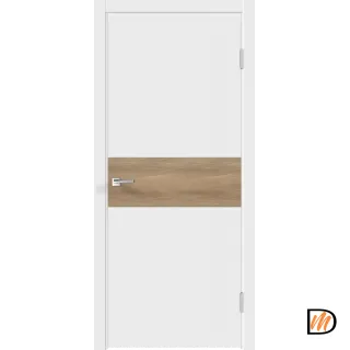 Дверное полотно Экошпон Galant DUO 3 800х2000 цвет Белый Эмалит Левое/Правое VD024297