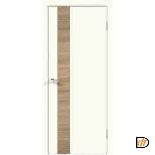 Дверное полотно Экошпон Galant DUO 2 900х2000 цвет Молочный Эмалит Левое/Правое VD024332
