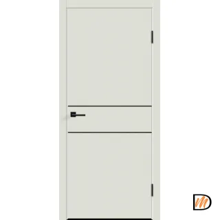 Дверное полотно Экошпон Galant H2 800х2000 цвет Светло-серый Эмалит Левое/Правое VD024908