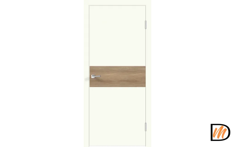 Дверное полотно Экошпон Galant DUO 3 700х2000 цвет Молочный Эмалит Левое/Правое VD025327