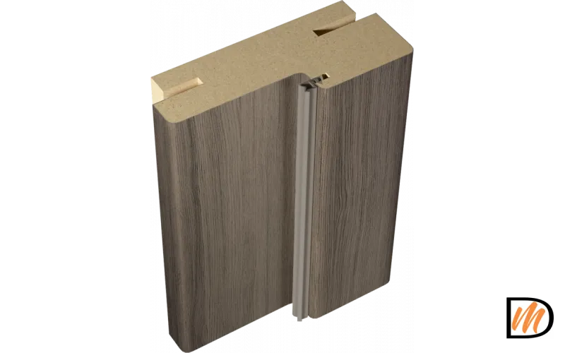 Коробка 80х38 Экошпон цвет Дуб серый 2 стойки и перекладина 1500мм Левое/Правое VD062649
