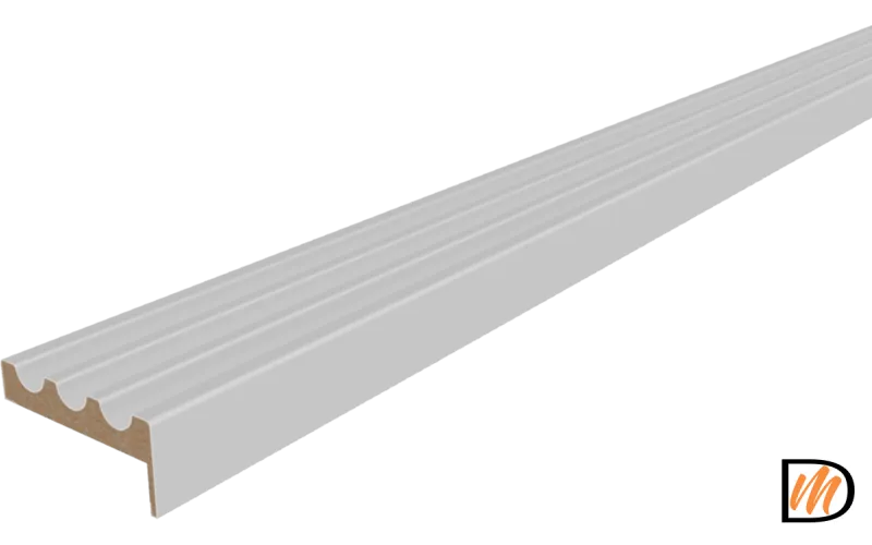 Наличник Канелюр телескопический Экошпон цвет Серый Эмалит 80х25х2200  VD064032