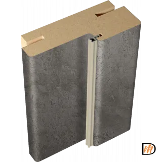 Стойка 80х38 Экошпон цвет Муар темно-серый  VD064597