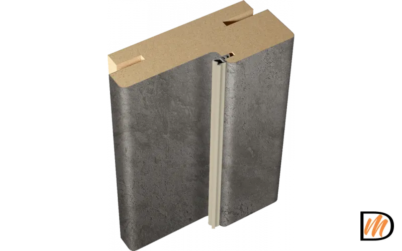 Стойка 80х38 Экошпон цвет Муар темно-серый  VD064597