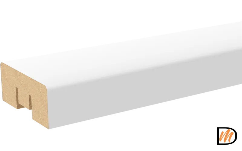 Рейка декоративная Экошпон цвет Белый Эмалит 16х 40х2700  VD066137