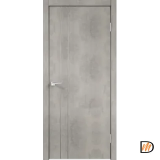 Дверное полотно Экошпон TECHNO облегченное М2 600х2000 цвет Муар светло-серый Левое/Правое VD080241
