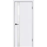 Дверное полотно Эмаль SCANDI 1 Z1 600х2000 цвет Белый стекло Лакобель белое Левое/Правое VD1000398